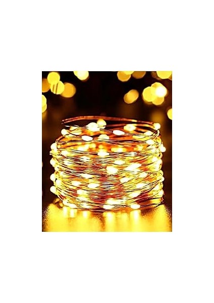 Usin USB Girişli 20 Metrelik Iç Dış Mekan Şerit LED Işık Yılbaşı Parti Süs Gece Aydınlatması