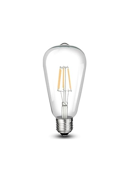 Cata CT-4353 Rustik Fılament LED Ampul Nostalji 8W 6400K Beyaz E27 (3 Adet)