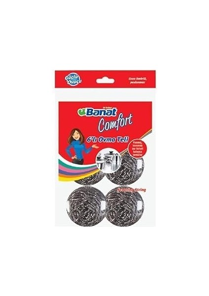 Banat Comfort 6 Lı Bulaşık Ovma Teli