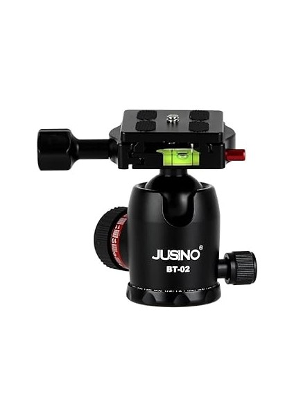 Jusino Bt-02 Profesyonel Tripod Kafası Alüminyum Siyah