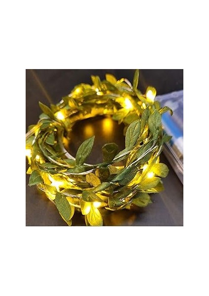 Buffer® Yaprak Figürlü Dekoratif 3 Metre LED Pilli Işık Yılbaşı Aydınlatma