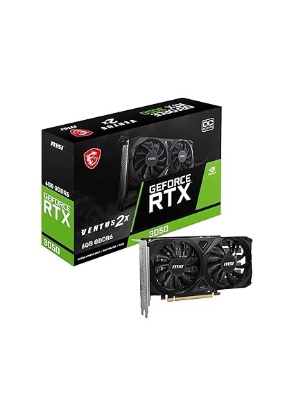 VGA Geforce Rtx 3050 Ventus 2x 6g Oc RTX3050 6gb Gddr6 96B DX12 Pcie 4.0 X8 (1xdp 2xhdmi)