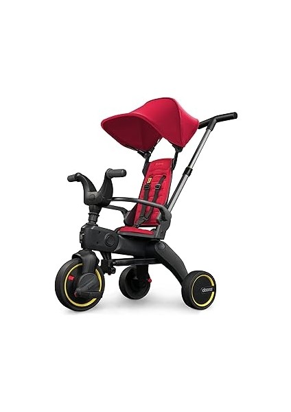 Doona Liki Trike Tek Parça Katlanır 3 Tekerlekli Bebek Bisikleti S1, Flame Red