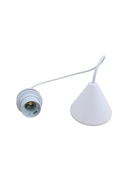 Şahnet Dekoratif Kablolu Sarkıt Duy Beyaz