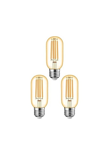 Neo Vista Rustik LED Ampul, x Tasarımlı, Dekoratif Aydınlatma, Enerji Tasarruflu (3, T45-4 Watt)