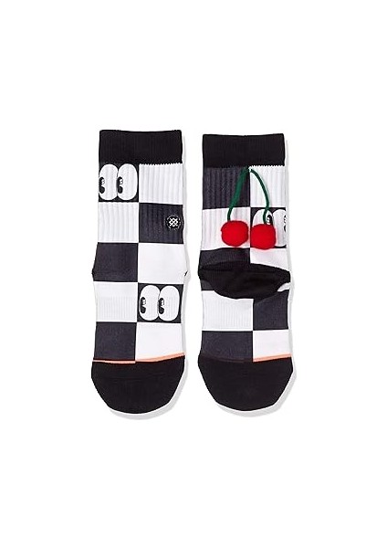 Stance G526D18DMM-M Dont Make Me Smile Ponponlu Kız Çorap, Desenli