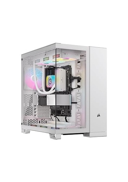 Icue Link 6500X Rgb Mid-Tower Atx Dual Chamber Pc Case - White (CC-9011270-WW)