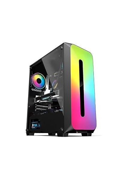 Revenge Colorful 1 Fanlı Atx 10 Modlu Rgb Gaming Bilgisayar Gaming Oyuncu Kasası (0, Watt)
