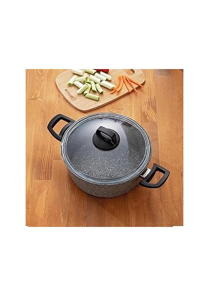 Titanium Granit Derin Tencere 16 cm