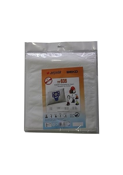 Arçelik - Arçelik S 6355 Elektrikli Süpürgeye Uygun Sentetik Toz Torbası
