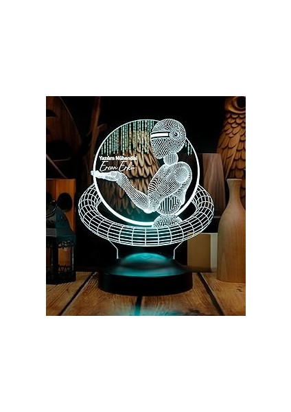 Sevgilambası Yazılım Mühendisine Hediye, Programcı Hediyesi, Yapay Zeka Mühendisi, Bilgisayarcı LED