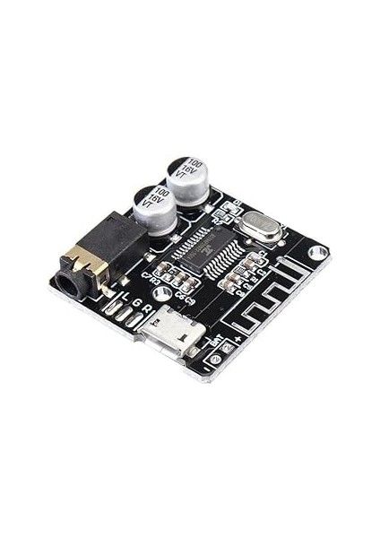 Sanec Bluetooth 4.1 Ses Alıcı (Audio) Modülü - Kablosuz Stereo Müzik Modülü - Siyah