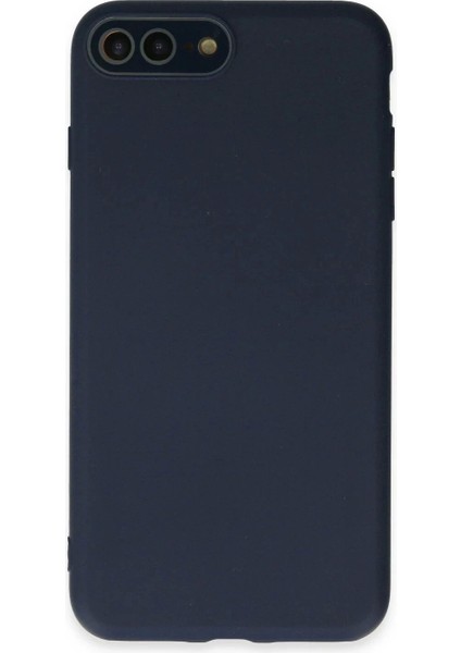 Newface iPhone 7 Plus Kılıf Lansman Glass Kapak - Lacivert