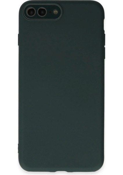Newface iPhone 7 Plus Kılıf Lansman Glass Kapak - Koyu Yeşil