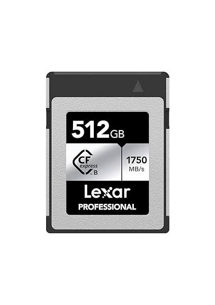 Lexar Professional Silver Serisi 512 GB Cfexpress Kart, Tip B Cfe Kart, 1750 Mb/s'ye Kadar Okuma Hı
