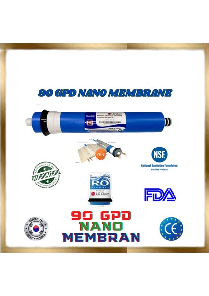 Platınum Montaj Dahil 10 Litre 7 Filtre 14 Aşama 90 Gpd Nano Membran Gümüş Iyon Tatlandırıcı Mineral Alkali Filtreli Antibakteriyel 12 Lt Çelik Tanklı Su Arıtma Cihazı