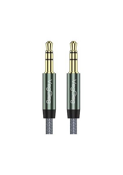 3.5mm Jack Trs Hi-Fi Örgülü Aux Ses Kablosu 2 Metre