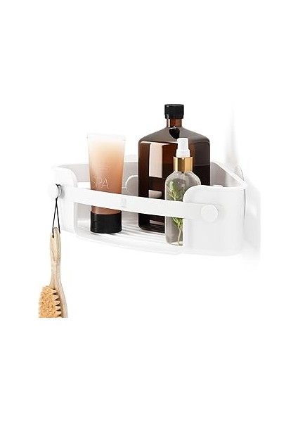 Umbra Flex Yapışkanlı Köşe Kovası, Beyaz