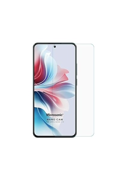 Microsonic Reno 11F Nano Glass Cam Ekran Koruyucu [reno 11F ile Uyumlu Ekran Koruyucu - Şeffaf