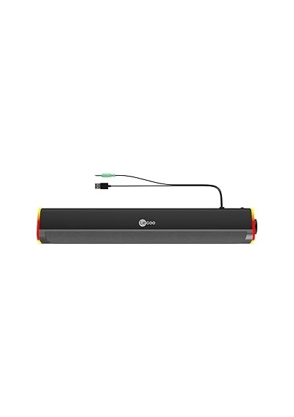 Lecoo Ds101 Kablolu 6w Rgb Aydınlatmalı Tv Soundbar Hoparlör - 80db 585gr 4d Yüksek Çözünürlüklü Ak