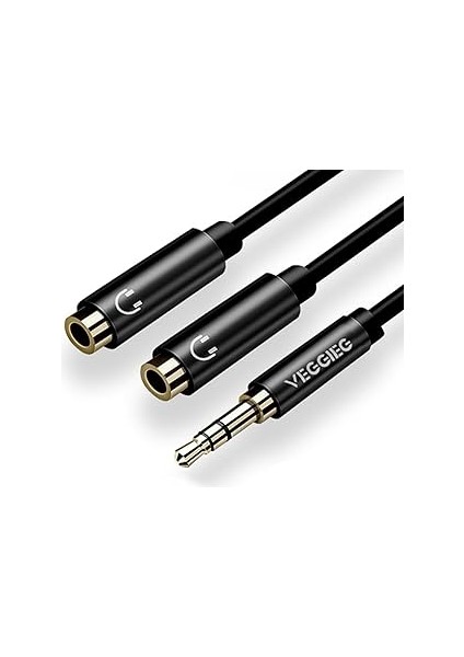 3.5mm 2 Kulaklık Çoklayıcı Y Kablo