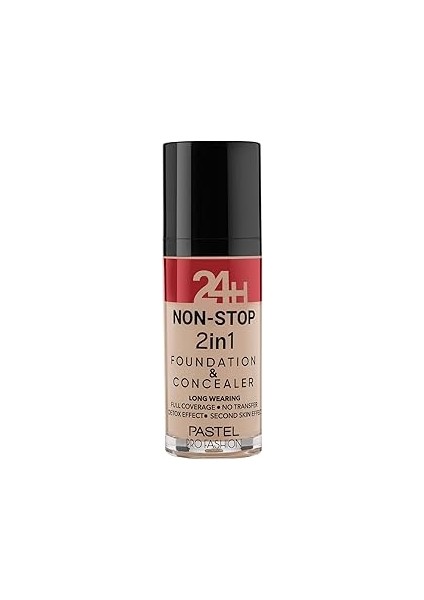 24 H Non-Stop 2 In 1 Fondeten Concealer NO:606