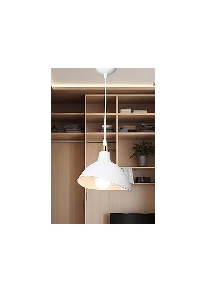 Ag Lightdesign Beyaz Sarkıt Avize Yatak Odası Salon Mutfak Koridor Lamba 22 AGNM44