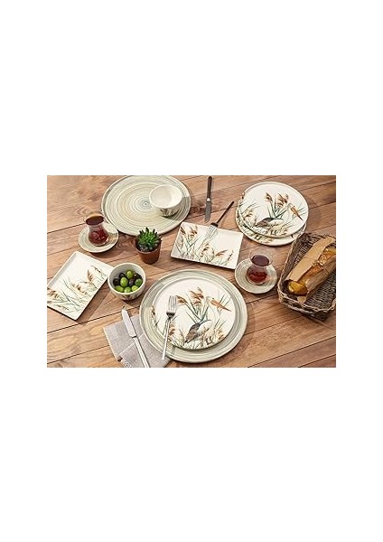 Pelecanus 30 Parça 6 Kişilik Kahvaltı Takımı, Pattern3