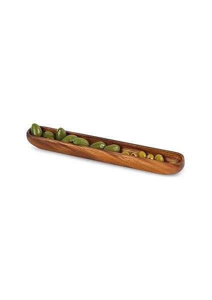 Akasya Ağacından Ahşap Zeytin Tabağı, Zeytinlik,ahşap Zeytin Tepsisi El Yapımı Akasya Ahşap