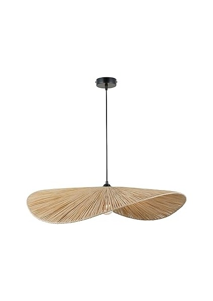 Lucea Dresa 06 70'lik Büyük Boy Tekli Sarkıt, Doğal Ahşap