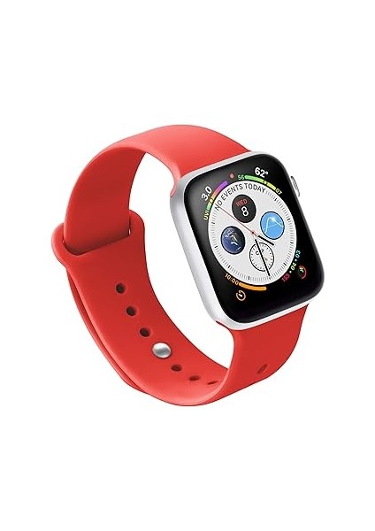 Naztech 38-40 mm Silikon Kayış Kırmızı