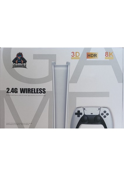 3D 4K Hd 2.4g Game Stick Oyun Konsolu – 64 GB – 30.000+ Retro Oyun – Çift Kollu