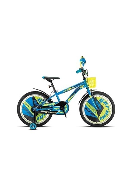 Geroni X-Force - 20" Mtb - 10' - Vitessiz - V.b. - Mavi-Siyah/neon Sarı