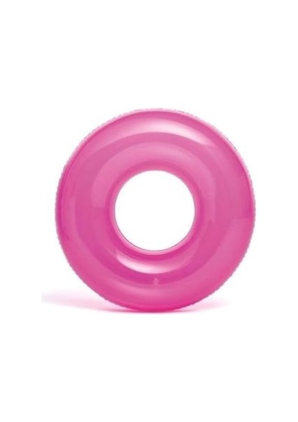 Intex 59260 Şeffaf Renkli Simit 76 Cm, Su Sporları, Plaj Malzemesi, Şişme Ürün, Yüzme Aksesuarı, Ka