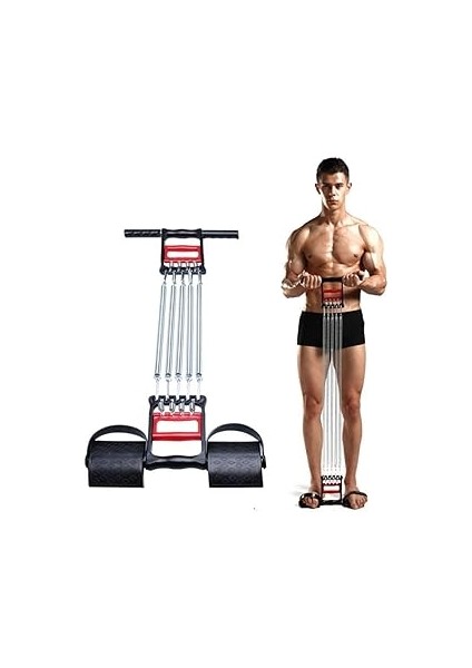 Ckspor Ayarlanabilir Yaylı Pedal Çekici – Kol, Göğüs ve Vücut Kaslarını Güçlendiren Çok Fonksiyonlu