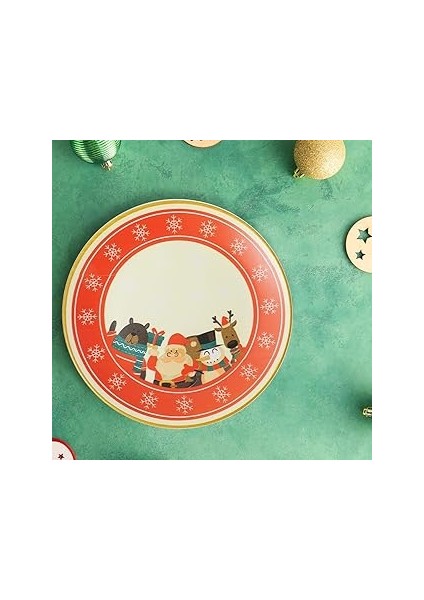 Keramika New Year Sevimli Noel Baba Servis Tabağı 26 cm 21654