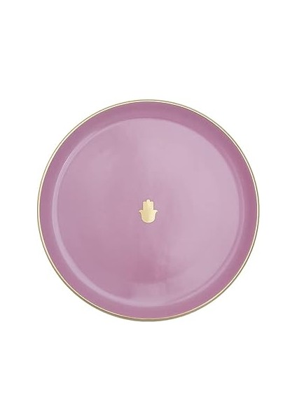 Glamorous Pembe Düz Tabak, 20 cm