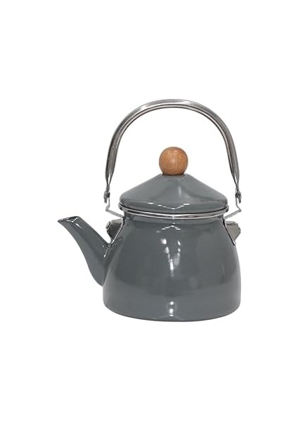 Pr Home Gray Emaye Demlik Kettle Küçük 1.1 Lt