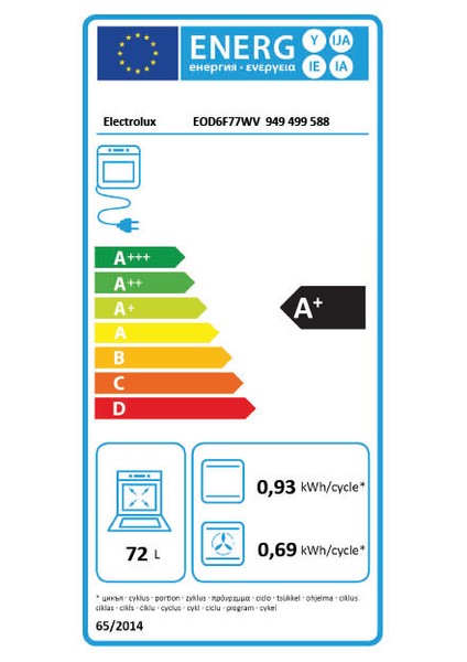 EOD6F77WV 600 Serisi Steambake Buhar Ilaveli Katalitik ve Aquaclean Temizlemeli 72 Lt A+ Wi-Fi Beyaz Cam Ankastre Fırın