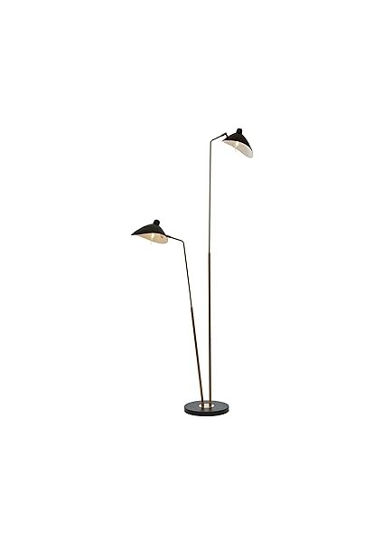 Avonni LM-9127-2BSY Siyah Boyalı Lambader E27 Metal 100X30CM