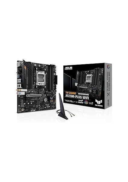 Tuf Gaming A620M-PLUS Wifi A620 Am5 Ddr5 6400 2xdp HDMI Çift M2 Usb3.2 Ax Wifi Bt Aura Rgb