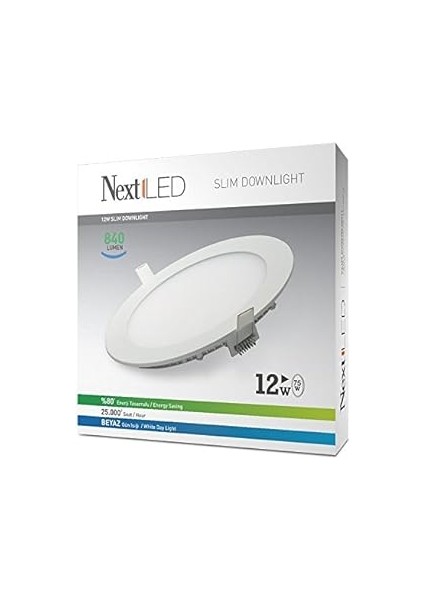 Nextled 12W-SLY Beyaz LED Slim Ampul