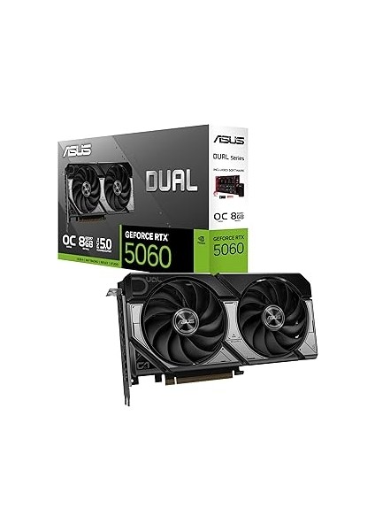 Dual RTX5060 O8G Nvidia Geforce Rtx 5060 8gb Gddr7 128BIT Oc HDMI 3xdp Dlss3 Ekran Karti