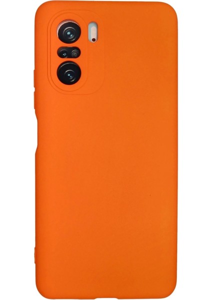 Newface Xiaomi Poco F3 Kılıf Nano Içi Kadife Silikon - Turuncu