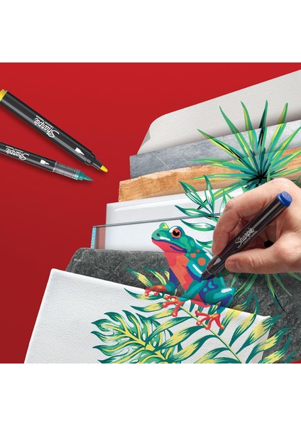 Sharpıe Akrilik Markör Yuvarlak Uç Doğa Tonları 12Lİ 2213421 modelleri