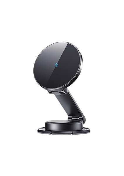 JR-ZS408 Manyetik Araç Montajı N55 Güçlü Mıknatıs 15W Kablosuz Şarj 360 ° Rotasyon Katlanab