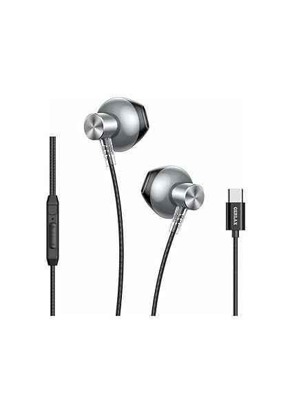 Teknosepetim Type-C Kulakiçi Kablolu Kulaklık Mikrofonlu Iphone 15 Pro Max S24 Ultra Uygun Kulaklık