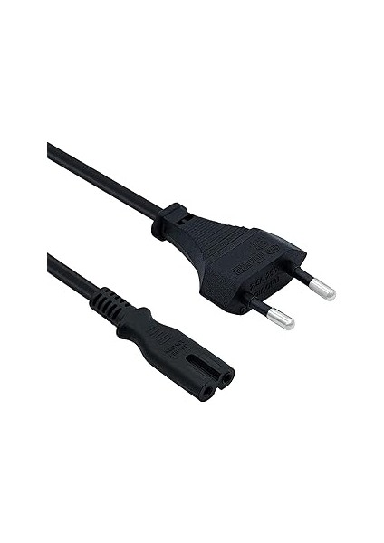 Orret Home Ps3 / Ps4 / Ps5 / Xbox Series S-X Uyumlu Güç Kablosu 1.5 Metre 2pin Güç Kablosu Projeksi