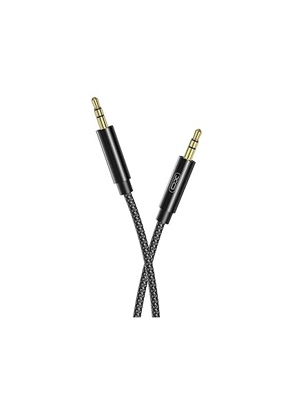 Xo 3.5mm Aux Ses Kablosu R211C, 1 Metre Örgü Kaplama, Araba ve Kulaklık Uyumlu, Hd Ses, Dayanıklı K