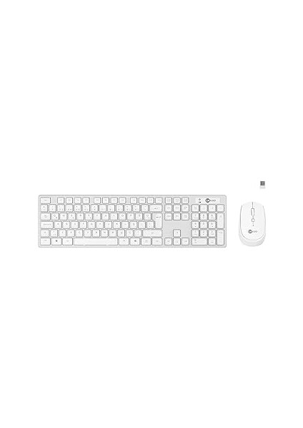 Lecoo KM2001 Kablosuz Türkçe Q Klavye & Mouse Set - Qwerty Türkçe Dizilim, 1200DPI Optik Fare, Win/